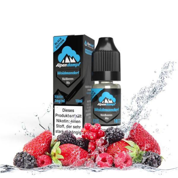 Liquid Black Edition Woidmanderl Alpendampf 10ml für E-Zigarette