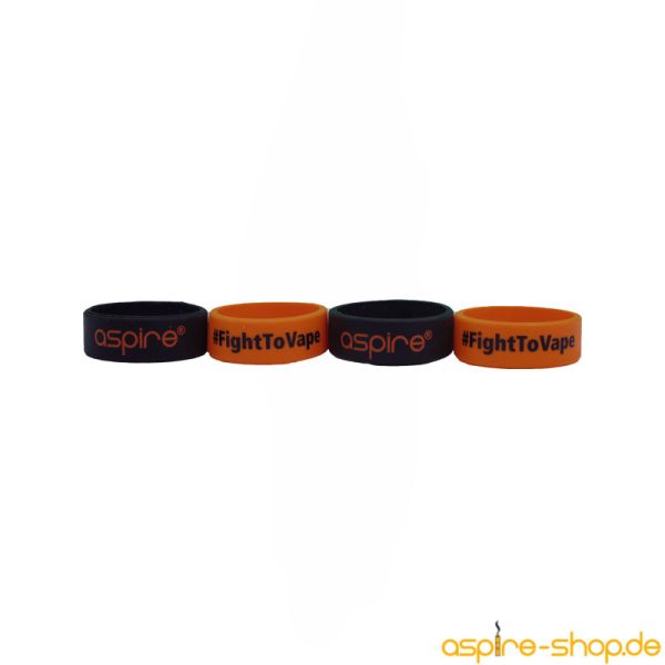 Vapeband Set 25mm orange & schwarz Aspire