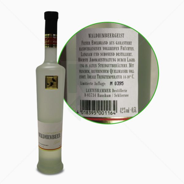 Waldhimbeergeist Lantenhammer unfiltriert | 0.5L 42% vol