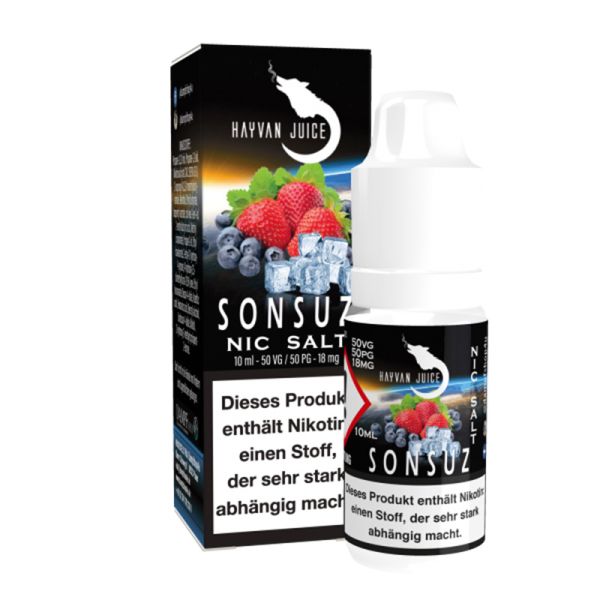 Liquid Nikotinsalz Sonsuz Hayvan Juice 10ml 18mg/ml